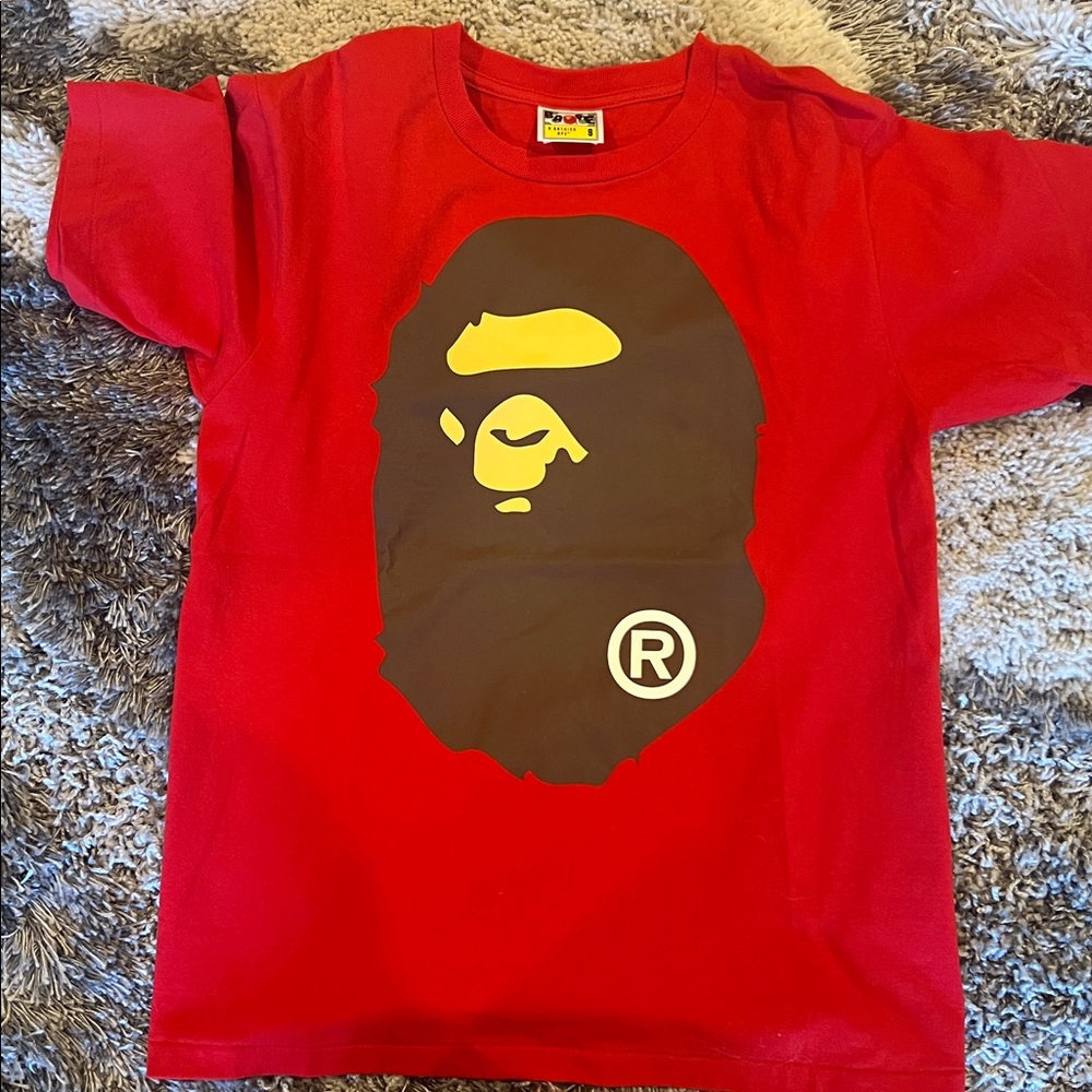 Red Graphic T-Shirt with Logo